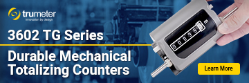 Trumeter 3602 TG Series Durable Mechanical Totalizing Counters Trumeter 3602 TG Series Durable Mechanical Totalizing Counters
